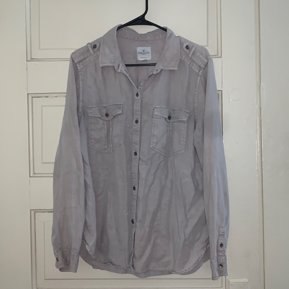 american eagle button down
